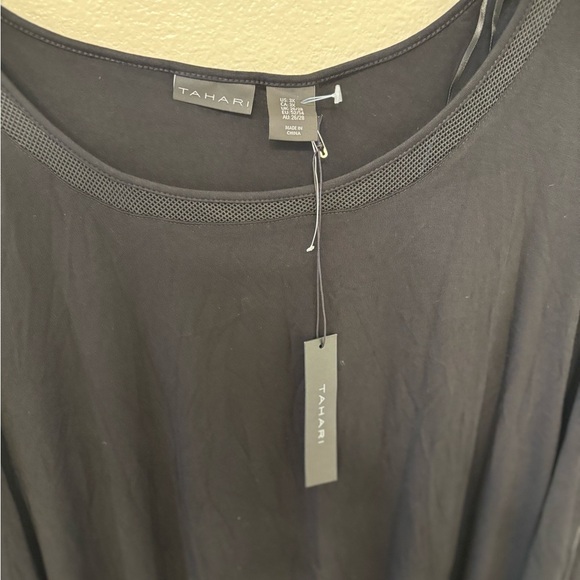 Tahari black Long Sleeve Top - Picture 3 of 5